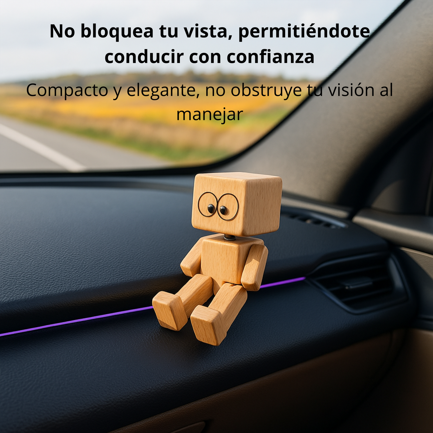 Muñeco de Madera con Caras Magnéticas