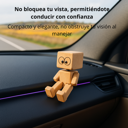 Muñeco de Madera con Caras Magnéticas