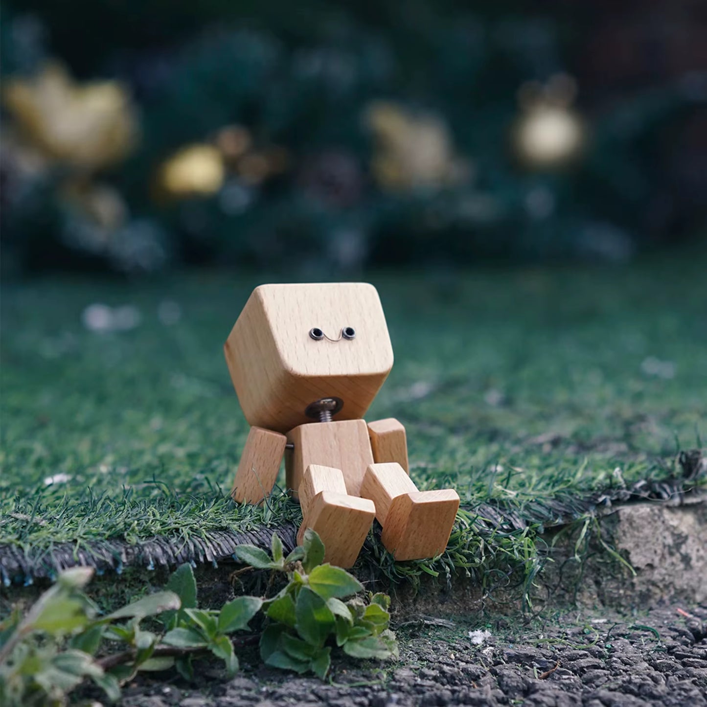 Muñeco de Madera con Caras Magnéticas