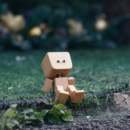 Muñeco de Madera con Caras Magnéticas